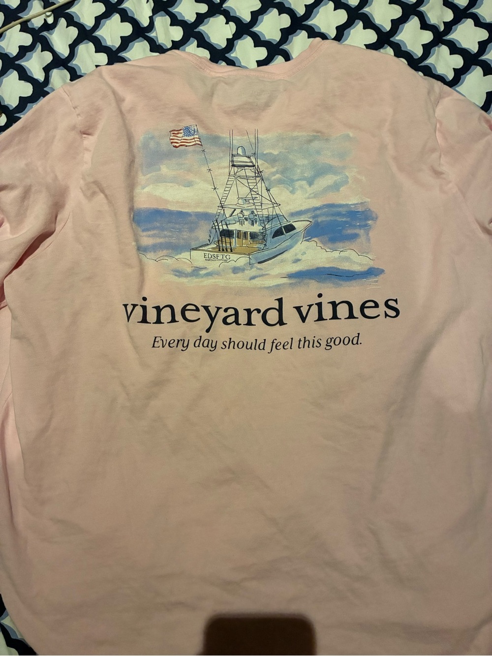Vineyard Vines Marthas Vinyard Pink Tshirt